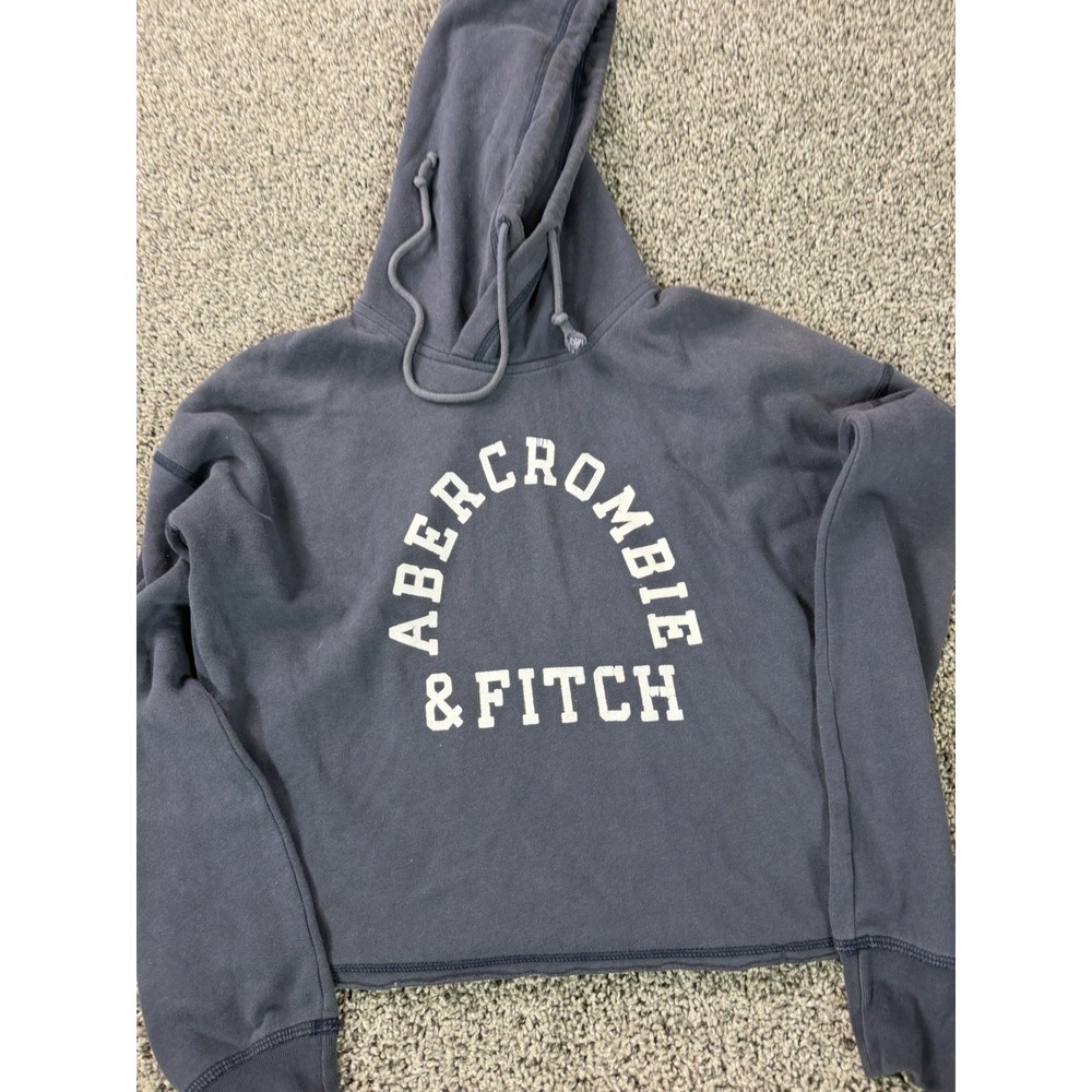 Abercrombie & Fitch Pullover Hoodie Women's Size Small Blue Preppy - Picture 3 of 9